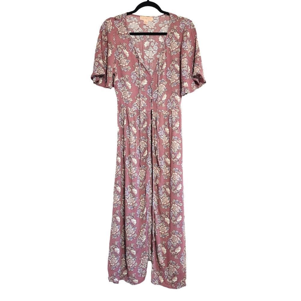 Band of Gypsies purple floral duster